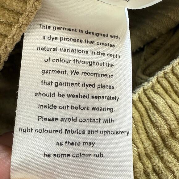 WRAP London Wide-Leg Cord Trousers Size US 12 Crop Pants Earthy Boho Academia - Picture 8 of 16